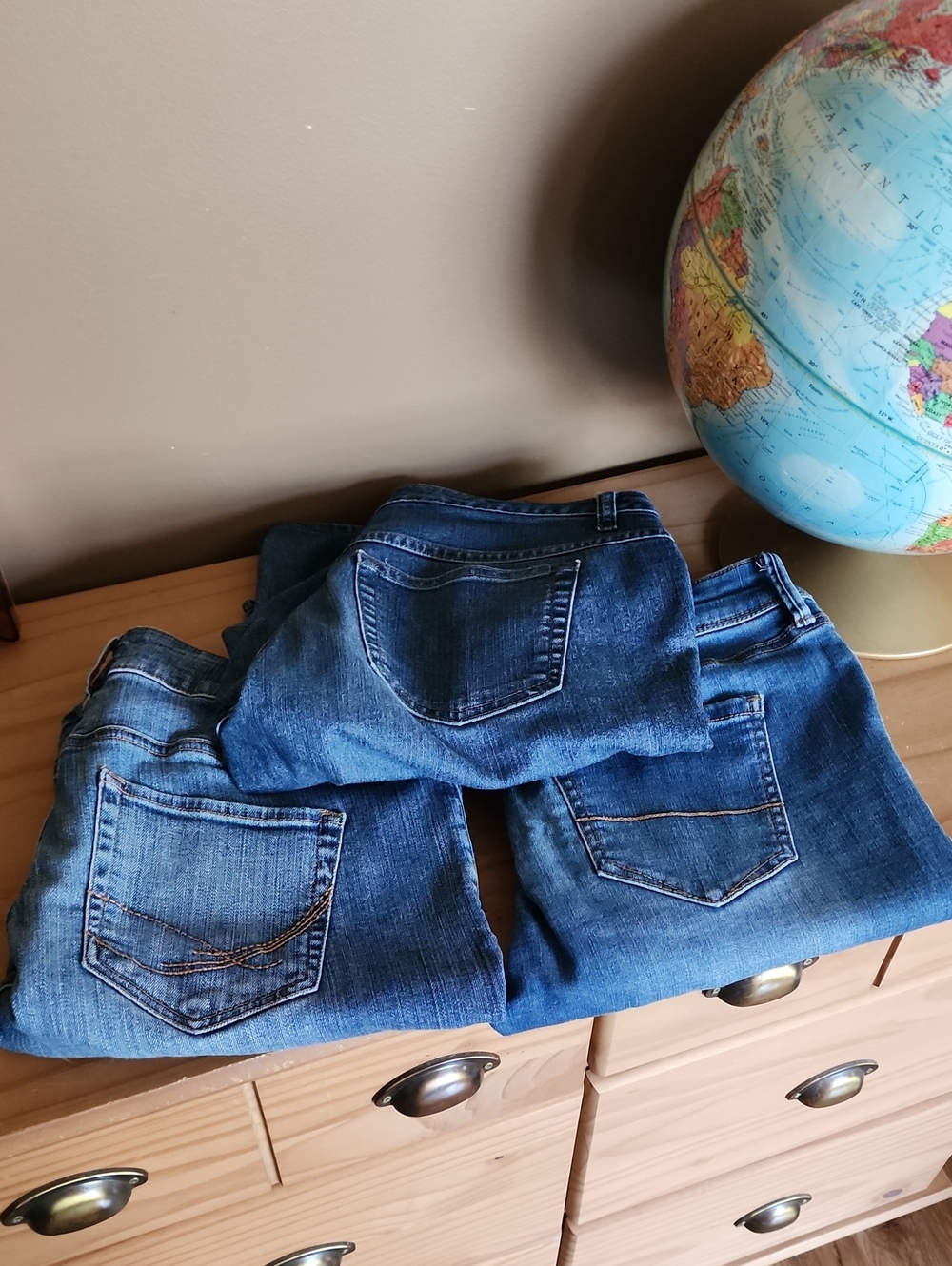 3 PAIRS of Denim Bermuda Shorts Size 8/10